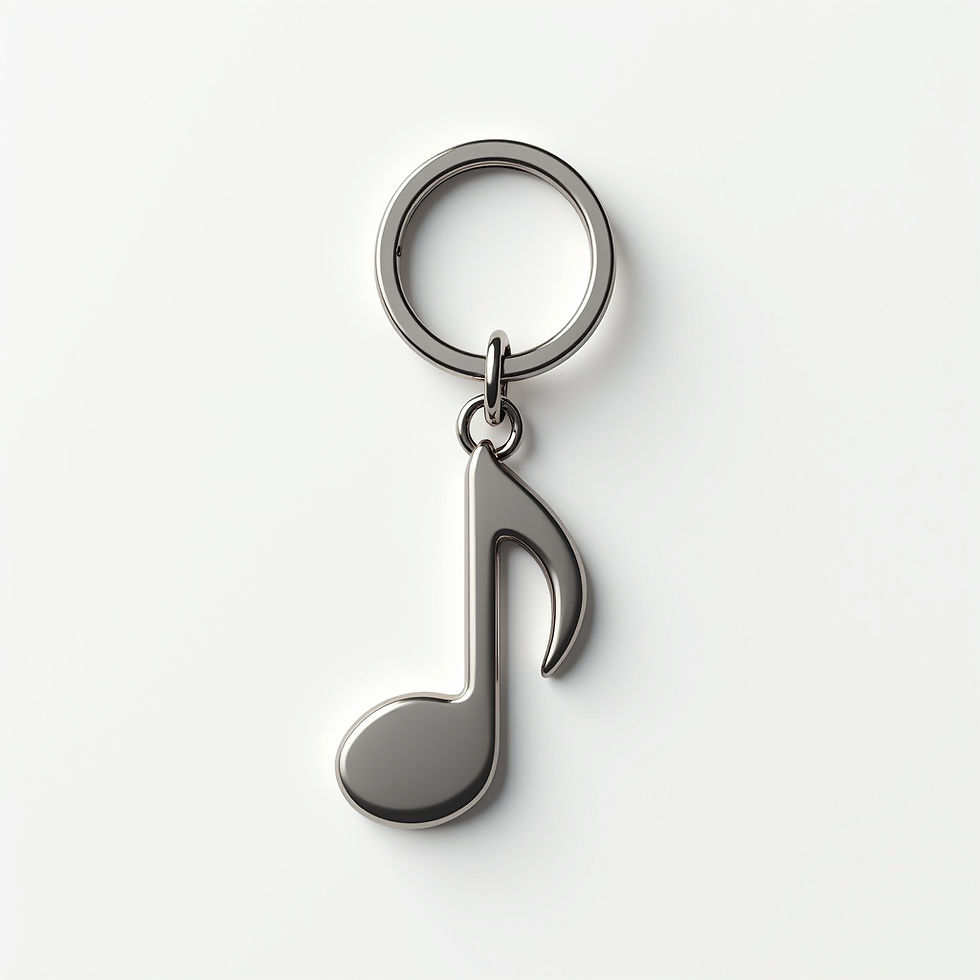 Music Note Keychain