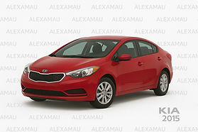 Kia forte 2010 Red