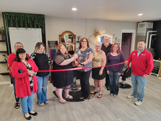 Salon Sisters Studio ribbon cutting