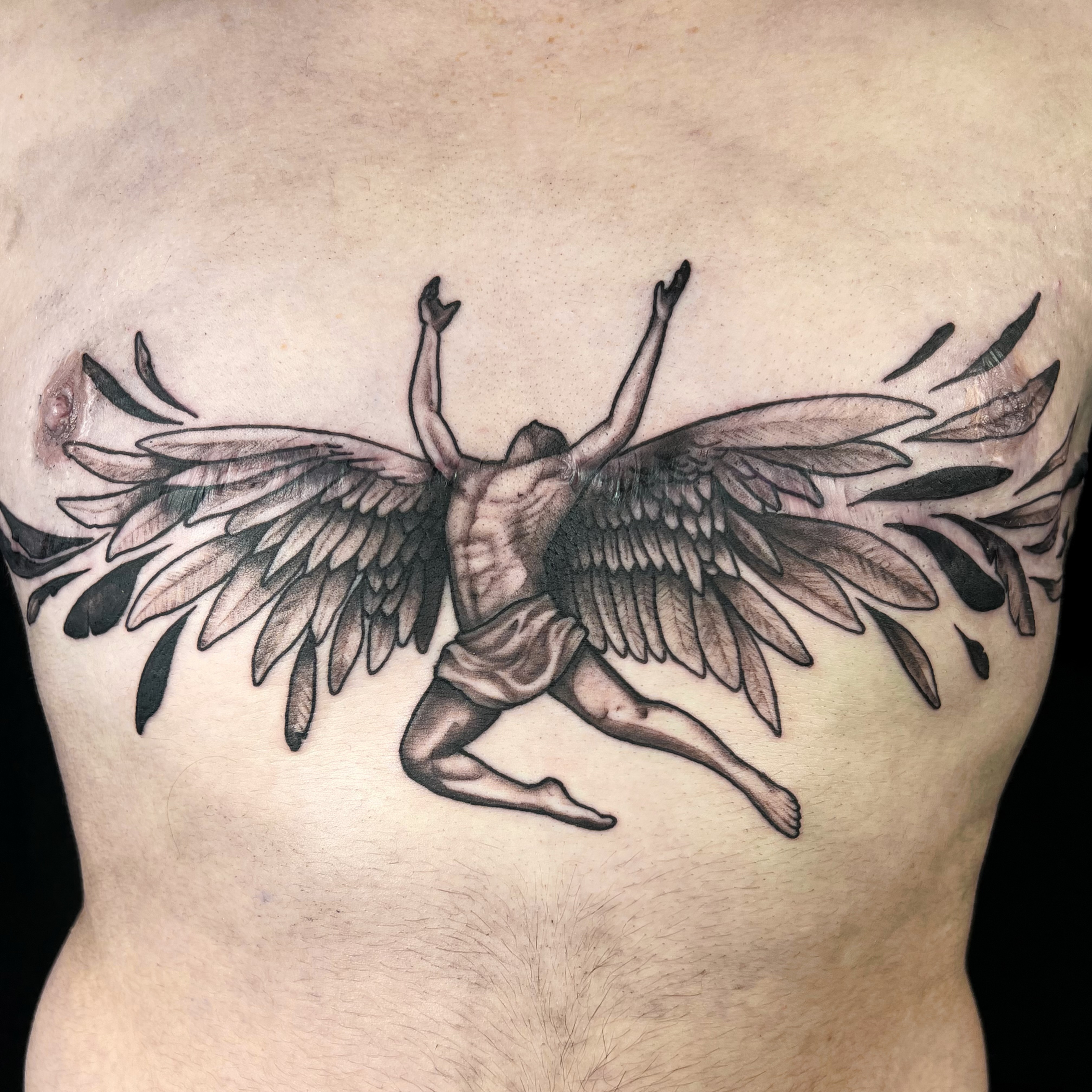 Descubre 8 ideas de Angeles Design y tatuajes religiosos | diseños de  tatuaje de ángel, tatuajes impresionantes, tatuaje virgen y más, image size:4032x4032