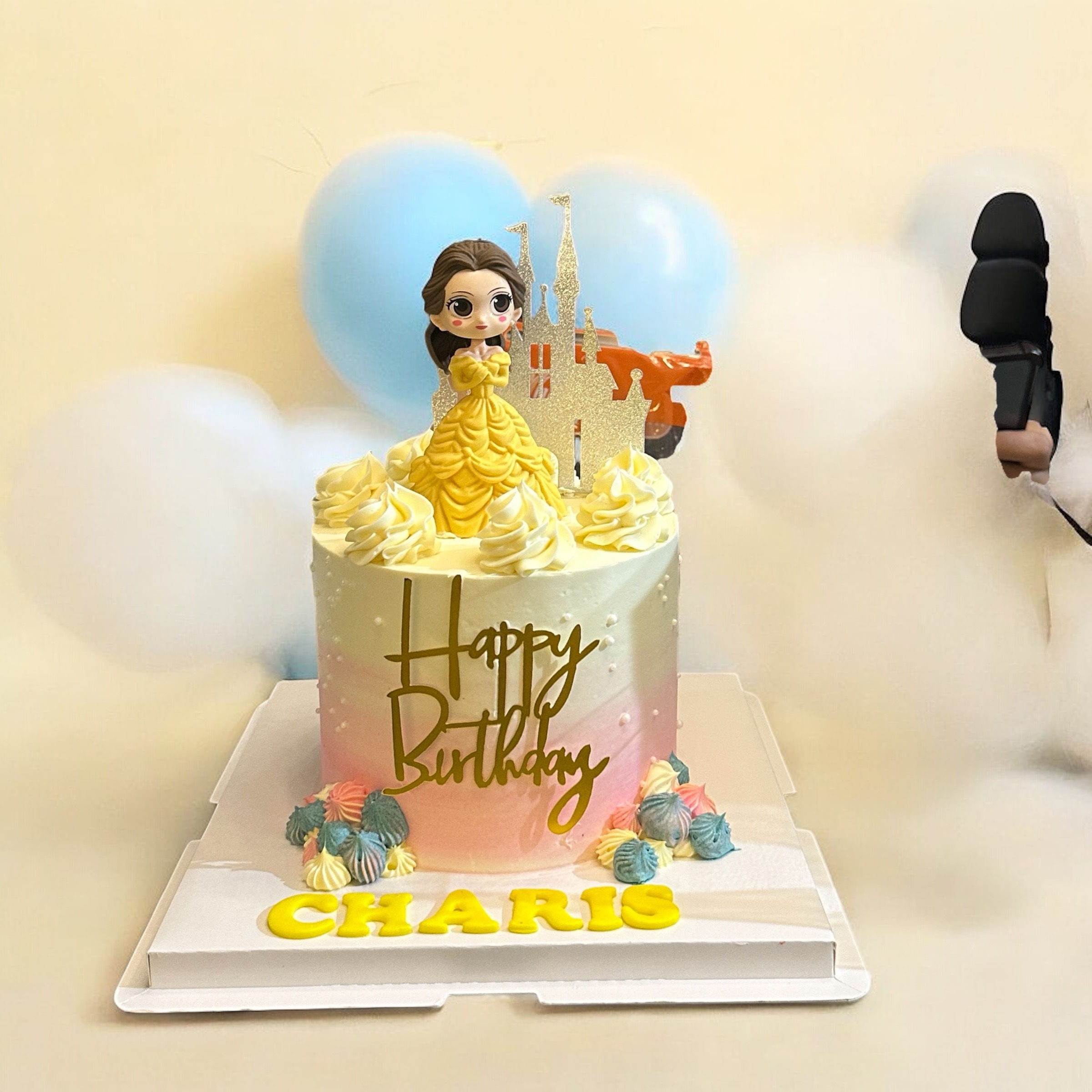 Disney Princess Belle Themed Cake