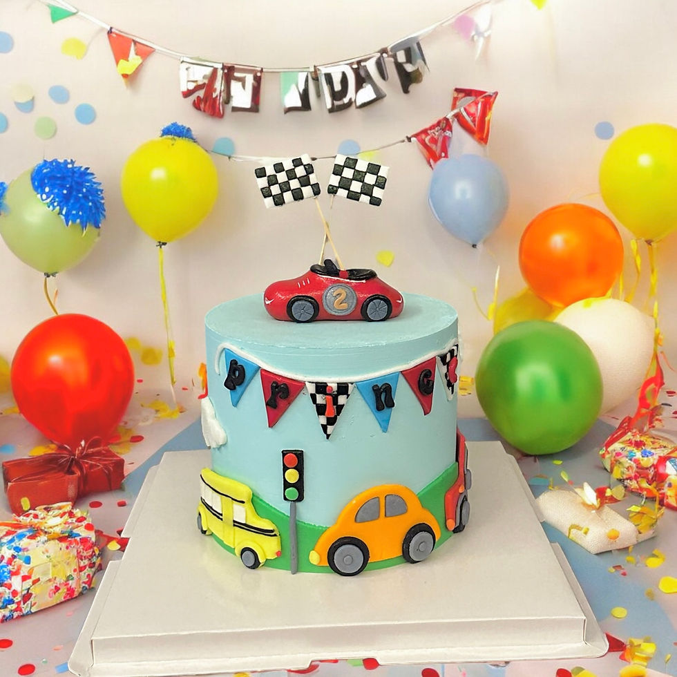 Cars , Race Cars , Vehicle Themed Cake