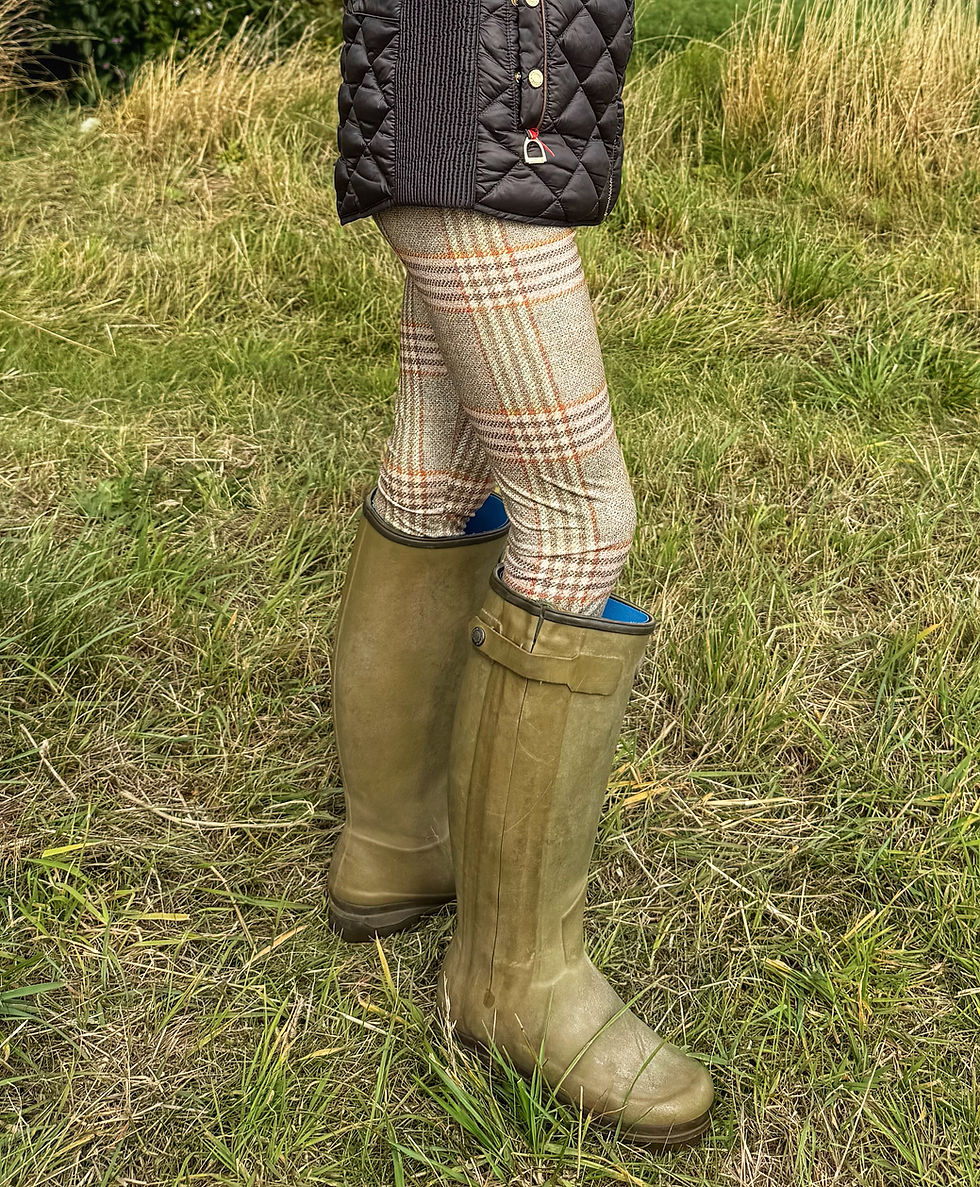 Thumbnail: Childrens Balmoral Tweed Leggings (Matt Finish)