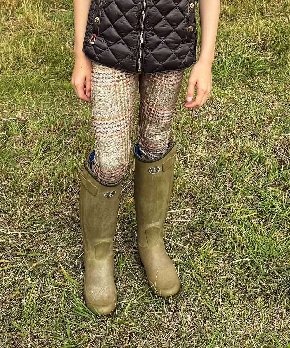 Childrens Balmoral Tweed Leggings (Matt Finish)