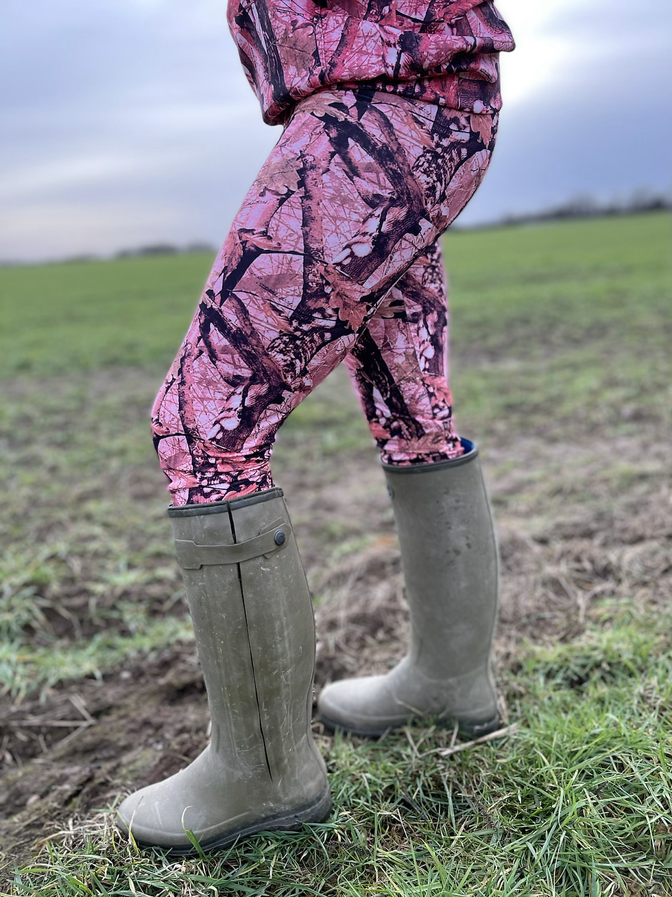 Thumbnail: Muddy Girl Huntress Pink Leggings  (Matt Finish )