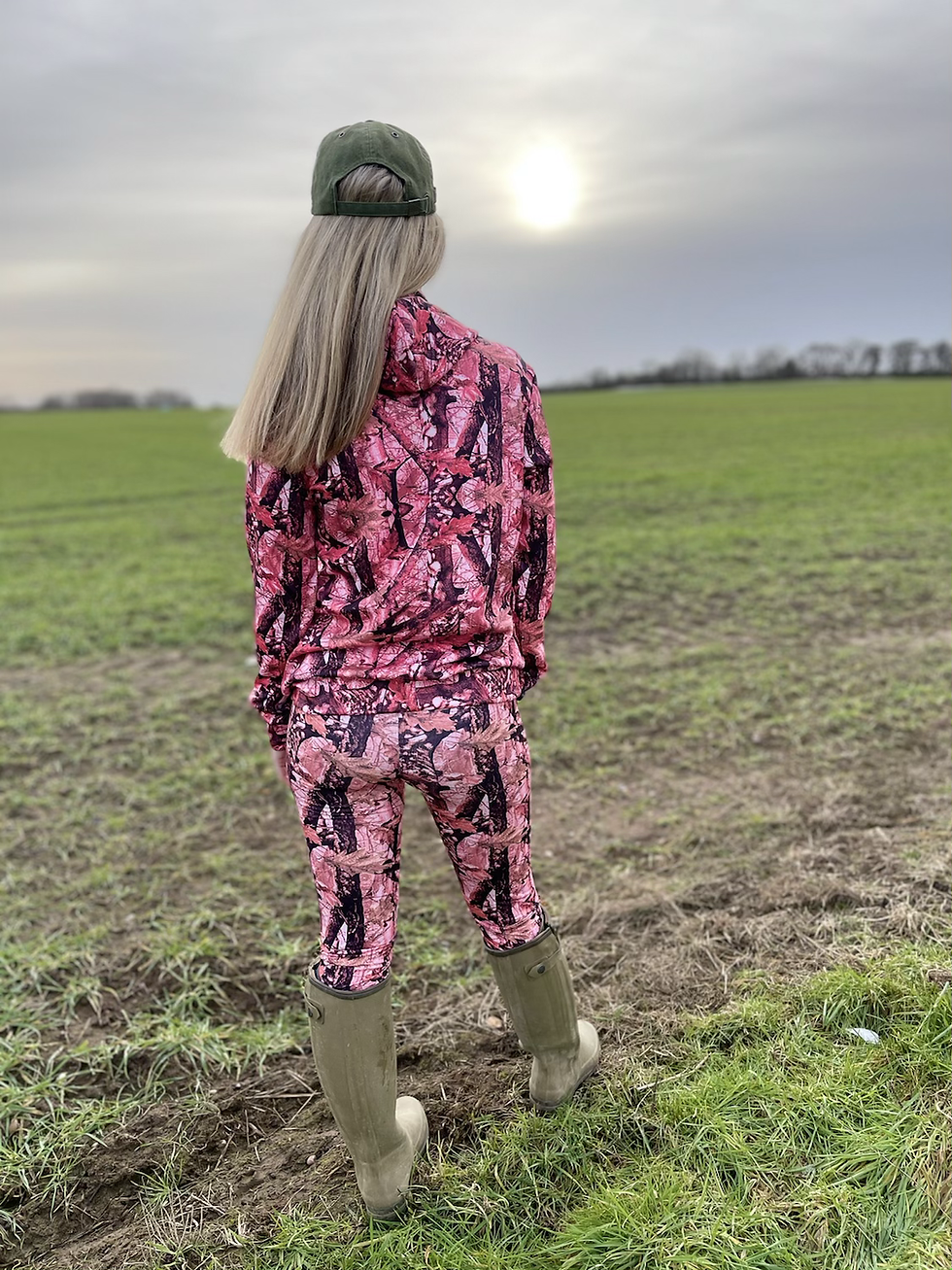 Thumbnail: Muddy Girl Huntress Pink Leggings  (Matt Finish )