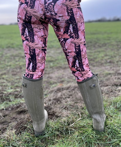 Muddy Girl Huntress Pink Leggings (Matt Finish