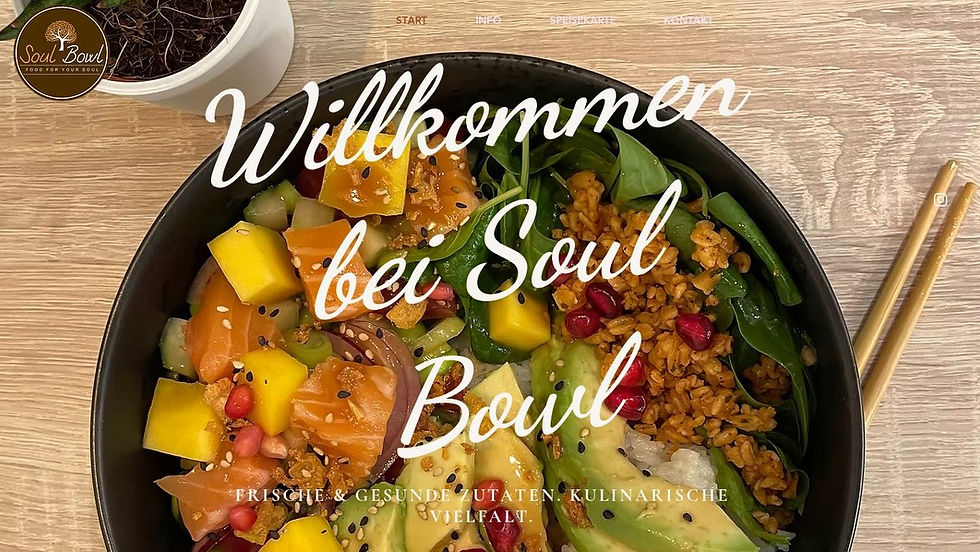 Website-Beispiel Soul Bowl