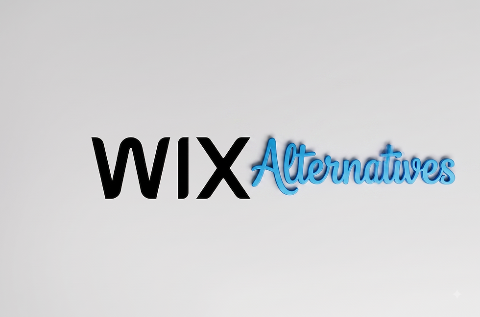 Les meilleures alternatives à Wix en 2026
Logo Wix Alternatives en noir et bleu sur fond blanc, avec effet 3D et ombre douce.