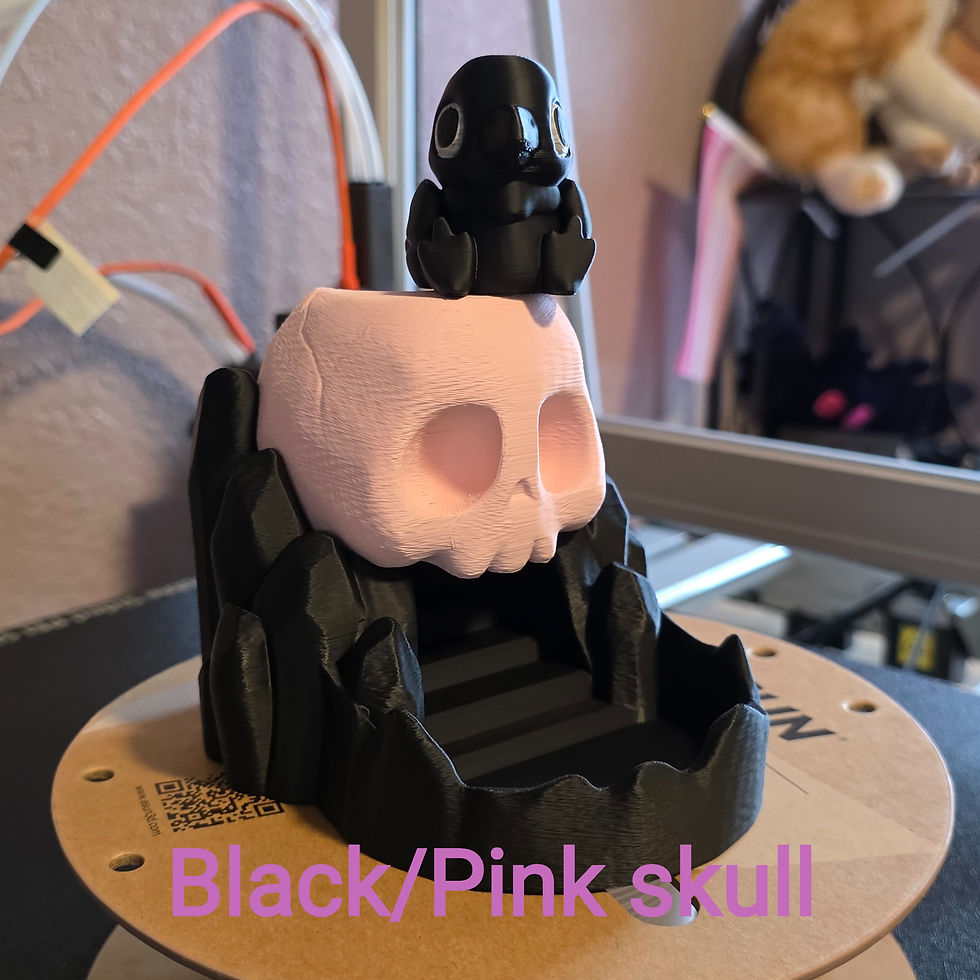 Thumbnail: Candy Skull Dice Tower with Crow Guardian