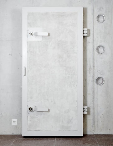 concrete blast door