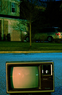Old TV on the Street 