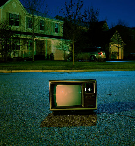 Old TV on the Street