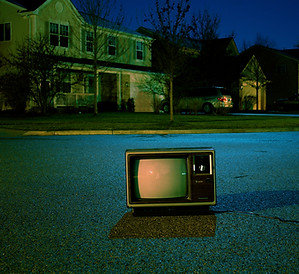 Old TV on the Street 