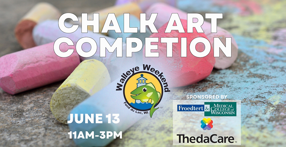 Chalk Art Competition at Walleye Weekend