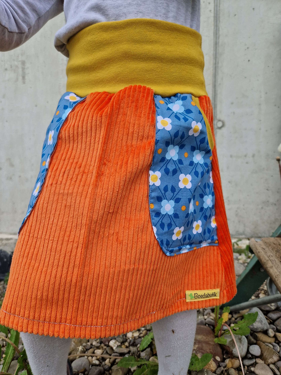 Miniaturbild: Cordrock orange, retro