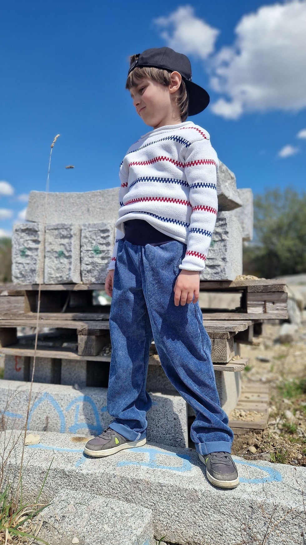 Miniaturbild: Cordhose, Hose, blau
