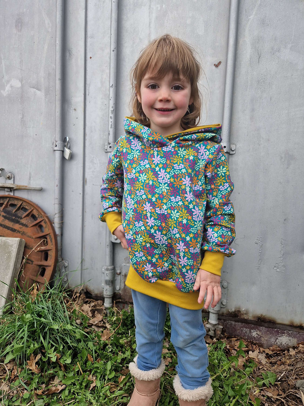 Miniaturbild: Hoodie Blumen 