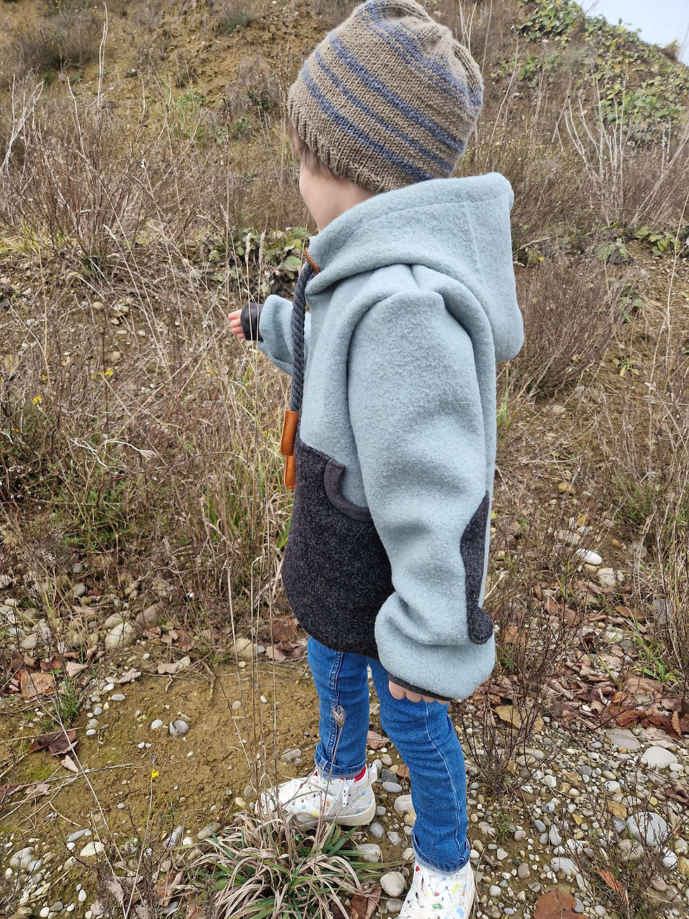 Miniaturbild: Walkhoodie, Outdoorpullover ghostgreen 