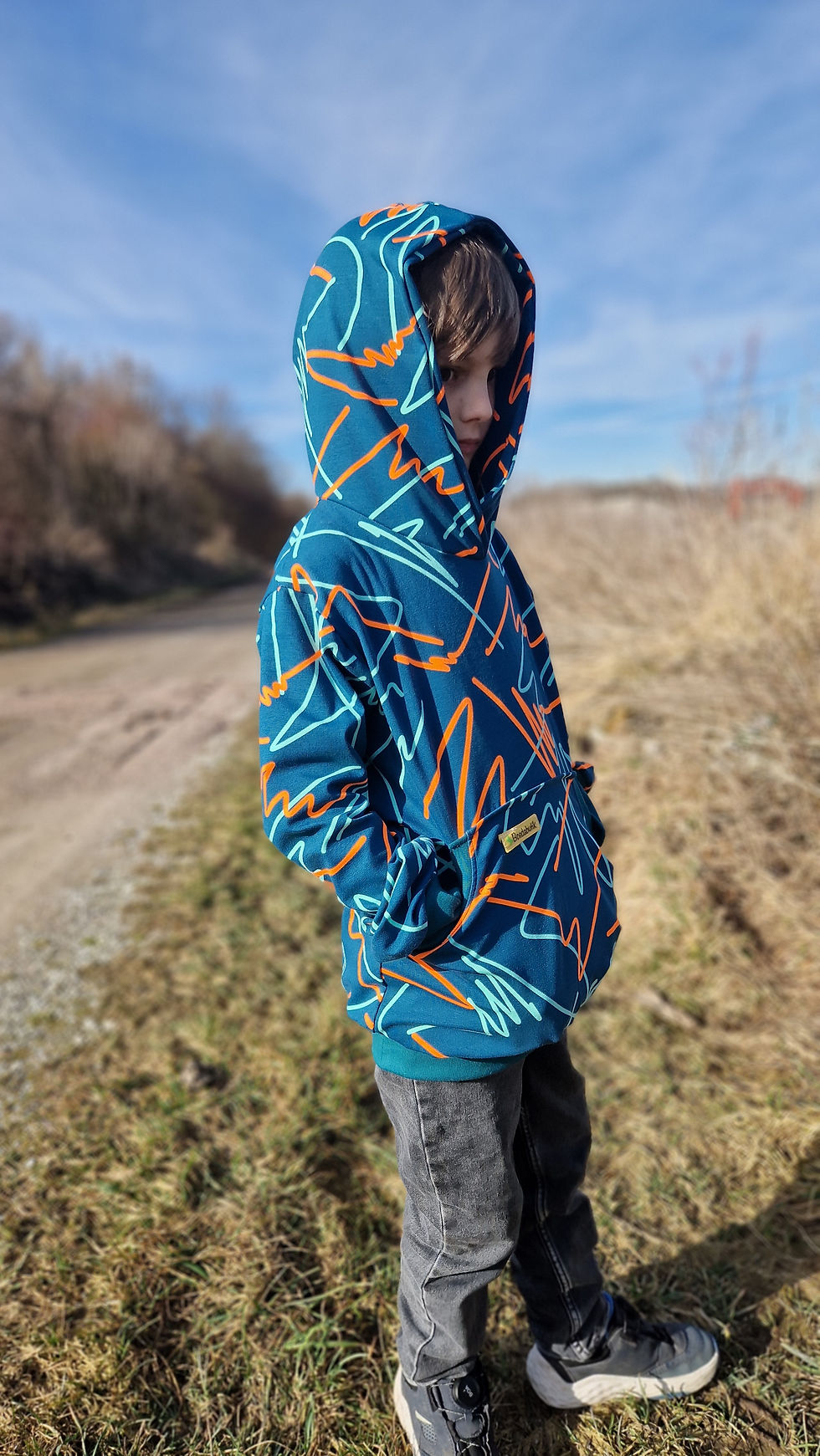 Miniaturbild: Hoodie neon petrol 