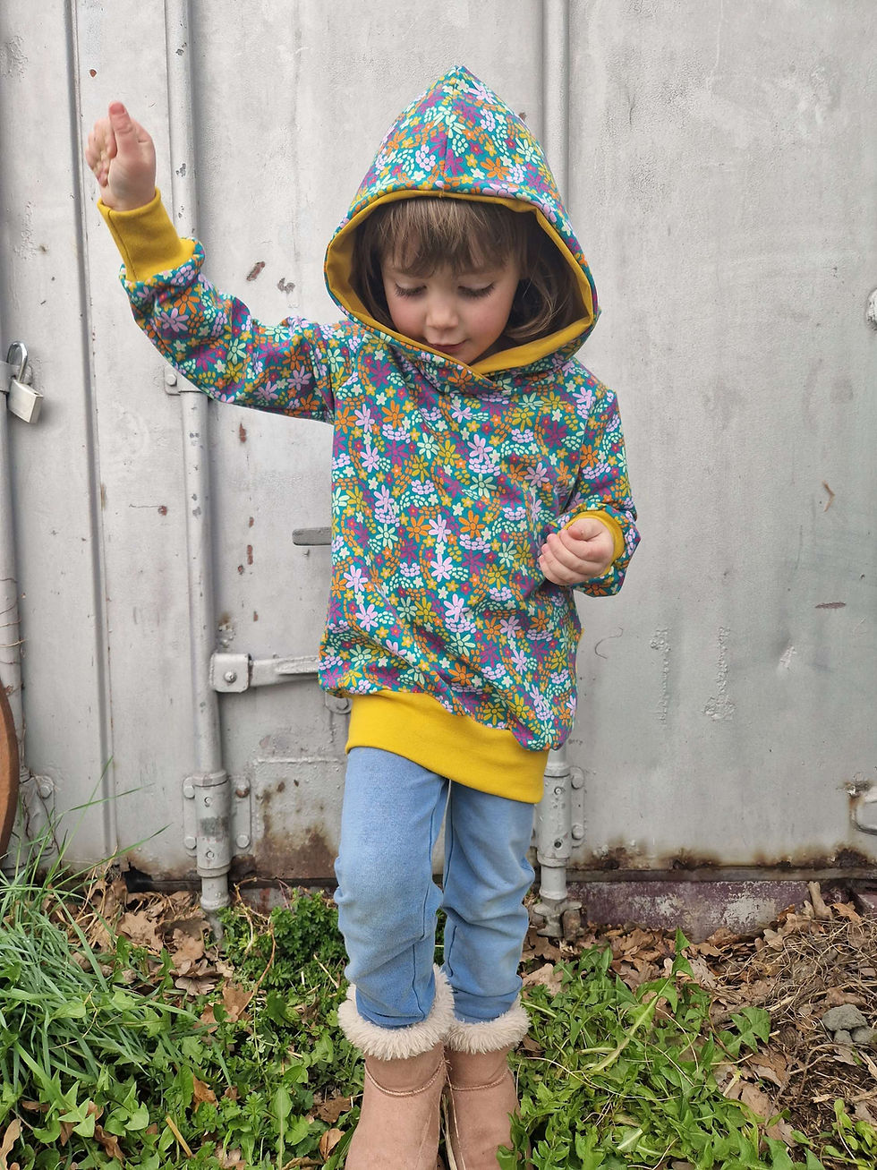 Miniaturbild: Hoodie Blumen 