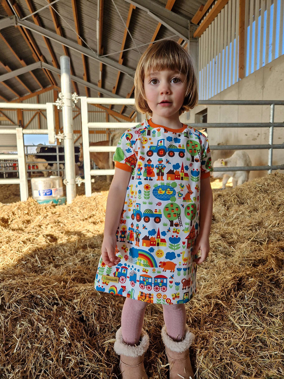 Miniaturbild: Raglankleid Bauernhof