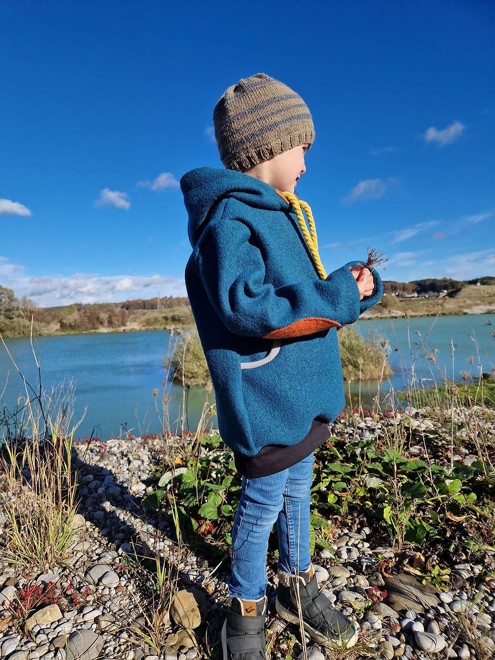 Miniaturbild: Walkhoodie, Outdoorpullover rivergreen 