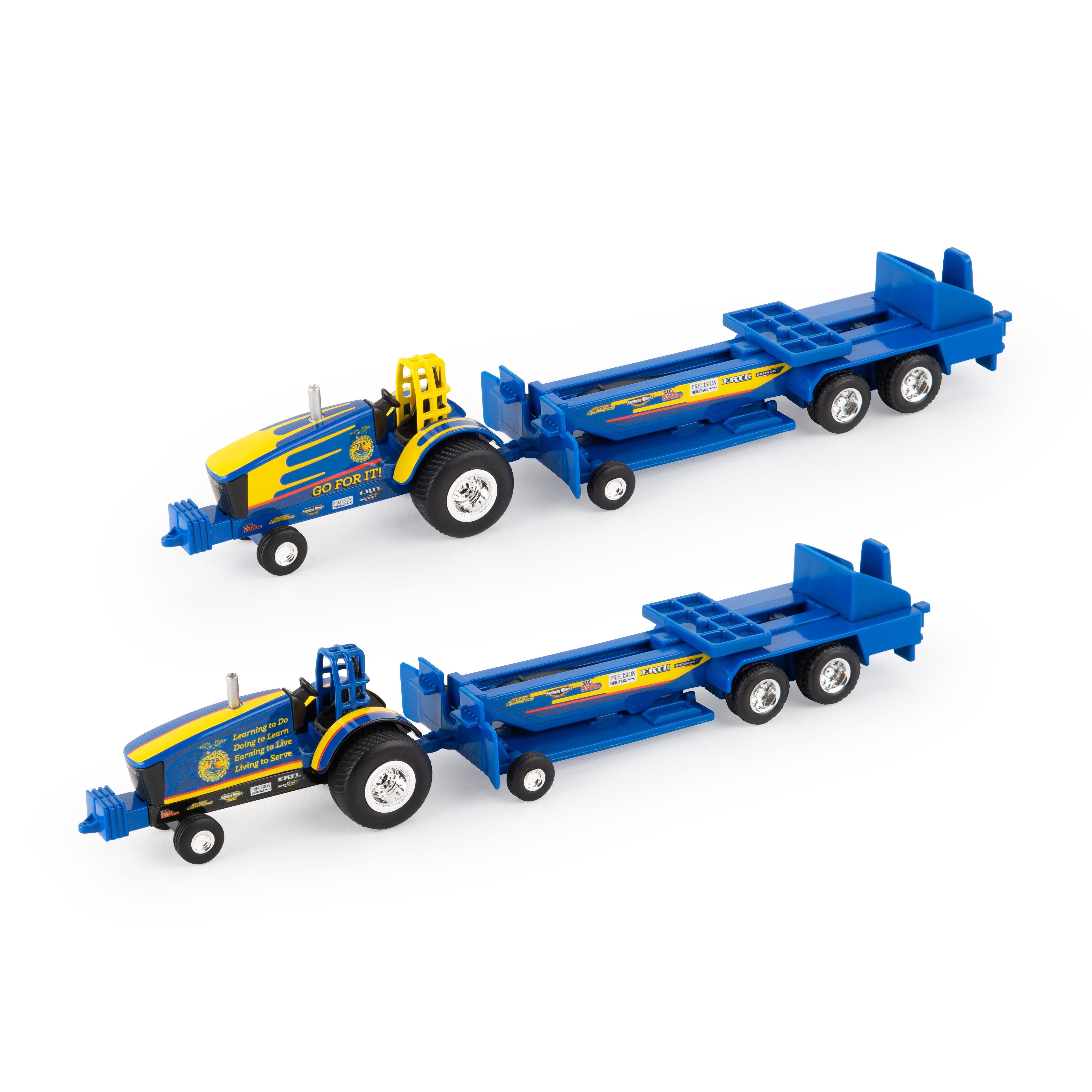 1:64 TRACTOR TIRADOR FFA CON SURTIDO DE TRINEO