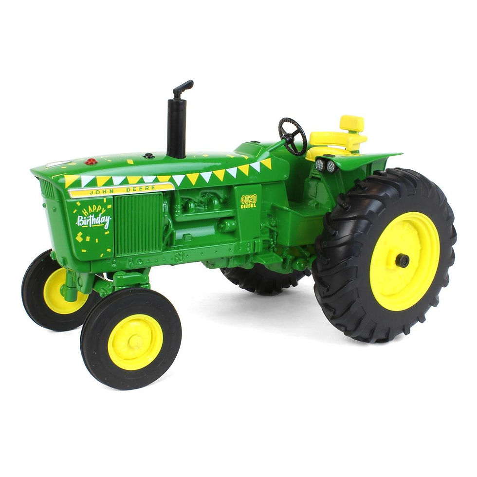 1:16 JOHN DEERE 4020 TRACTOR. HAPPY BIRTHDAY