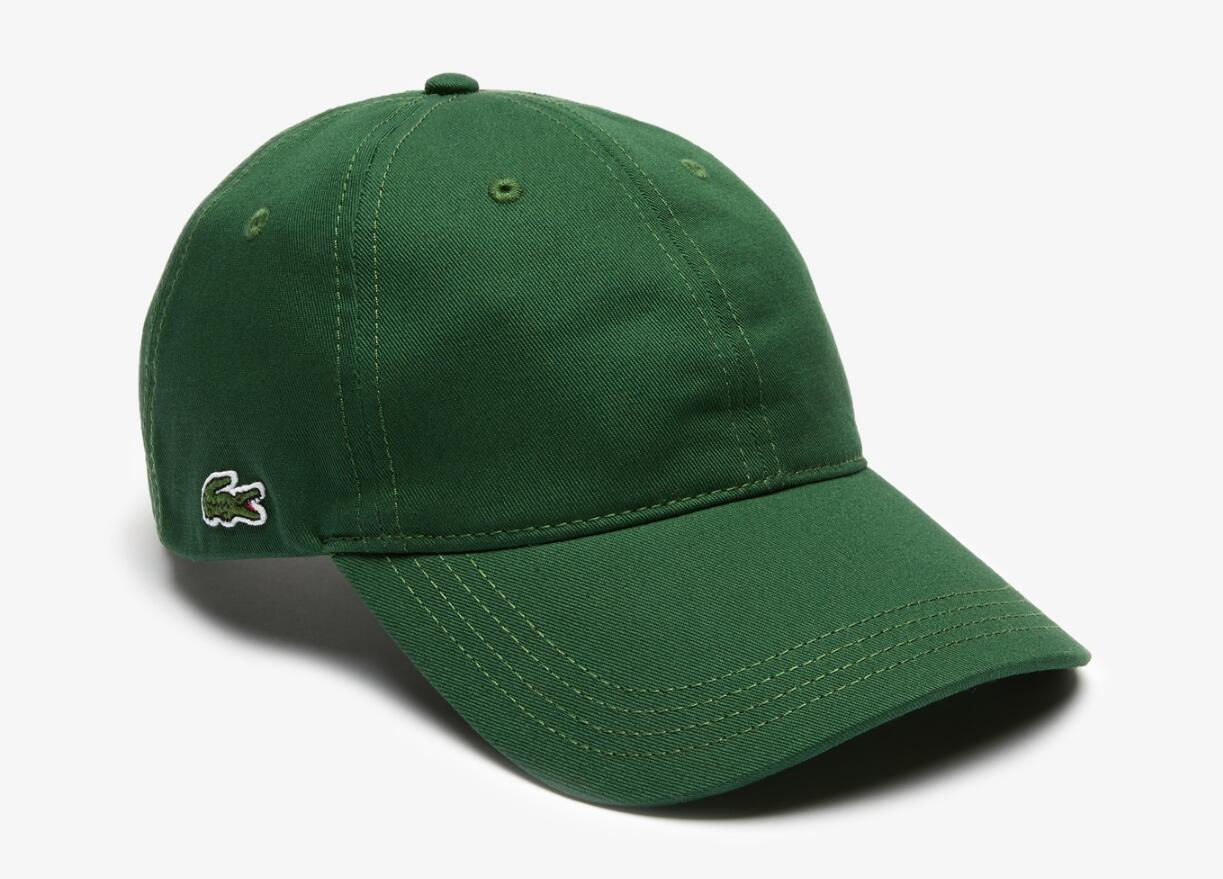 Gorra Lacoste Curva Verde Militar Ajustable