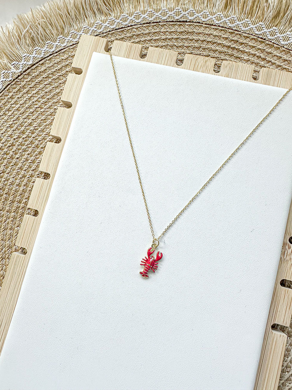 Lobster Charm Necklace
