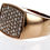 Thumbnail: 2.00 Crt Natural Round Brilliant Diamonds Men's Ring, 18 Ct Rose Gold