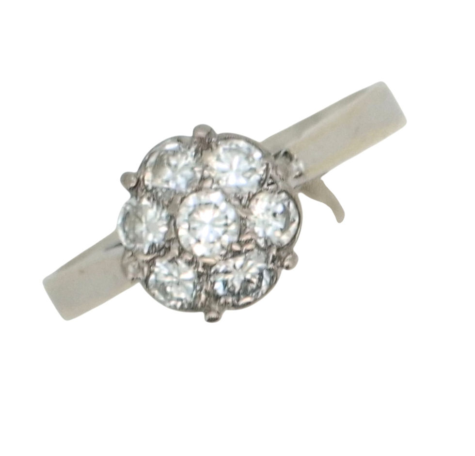 Thumbnail: 0.33 Crt Natural Round Brilliant Diamond Cut, Engagement Ring,18 Ct White Gold