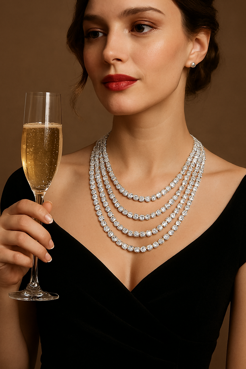 Thumbnail: Round Brilliant Necklace - 20.00 Carat Weight - BNBRN004
