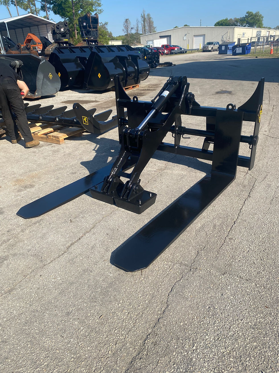 Thumbnail: Skid Steer MAT Forks w/ Rubber Clamp