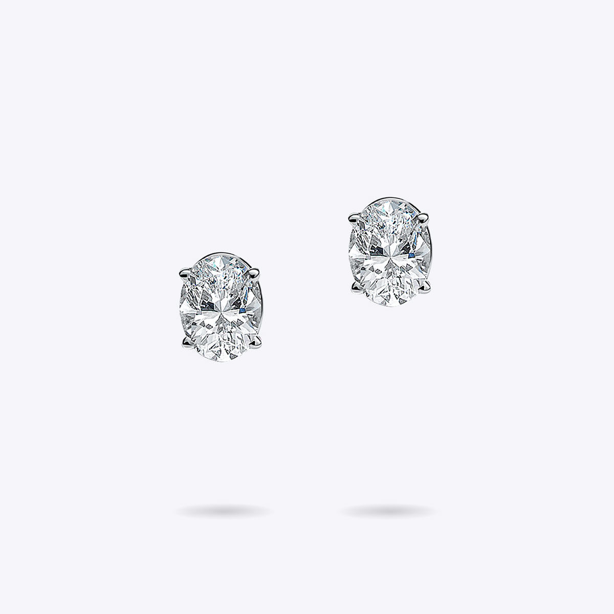 Classic Solitaire Lab Diamond Stud Earrings