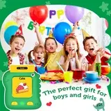 Thumbnail: Toddler Dinosaur Reading Machine  Talking Educational Flash Cards - Green