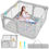 Thumbnail: Playpen with 50"x50" Tummy Time Playmat - Super Soft, For Indoors & Outdoors