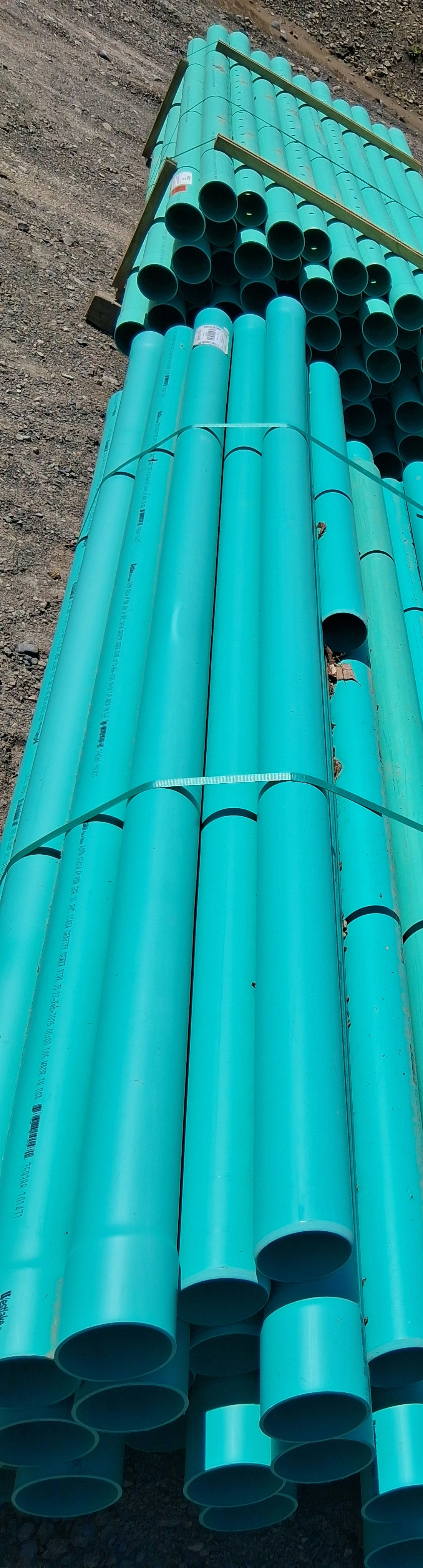 4"x10' SDR35 Solvent Weld perforated pipe