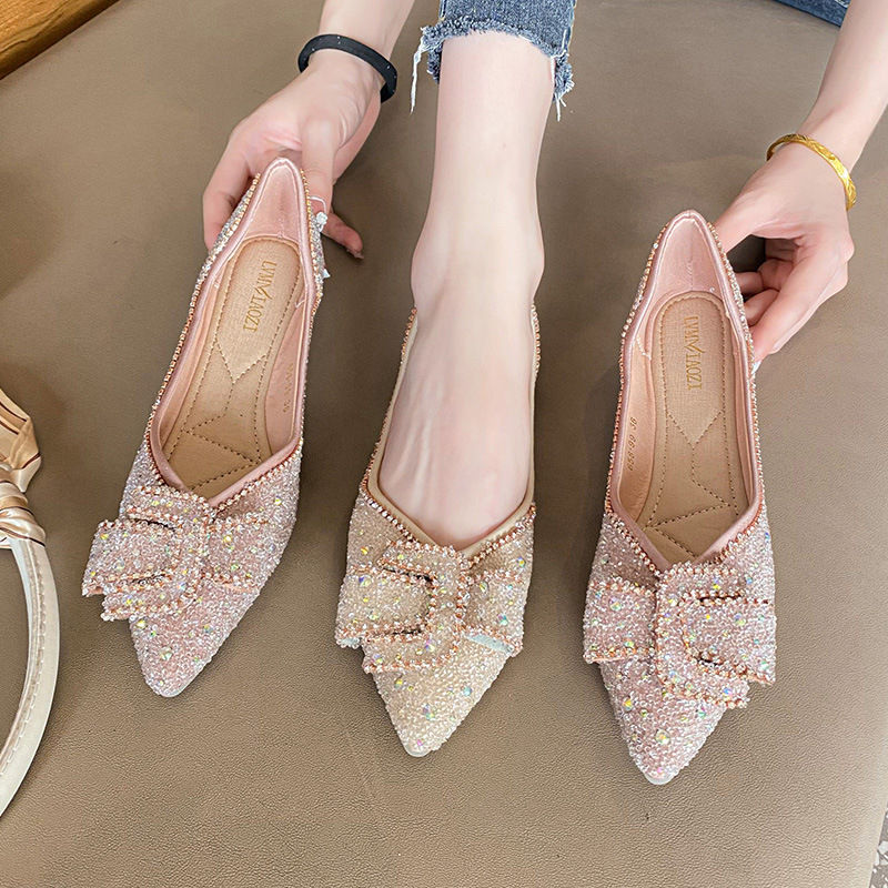 Miniatura: Classic rhinestone casual single shoe women's summer 2024 new full diamond ladie
