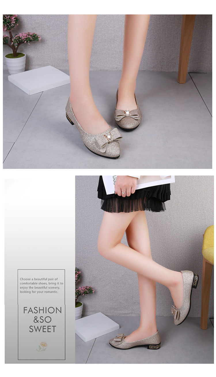 Miniatura: Women Flats Bowknot Single Shoes Female 2024 Spring Autumn Loafers New Fashion S