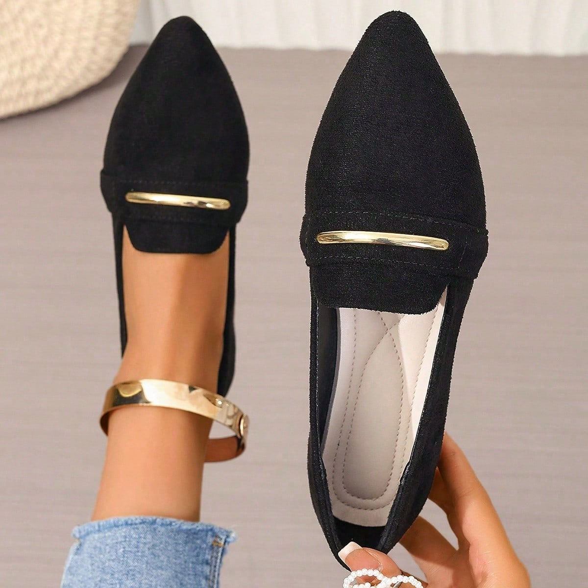 2026 Summer Loafers Flats Pointed Toe Casual Women Shoes New Comfortable Walking