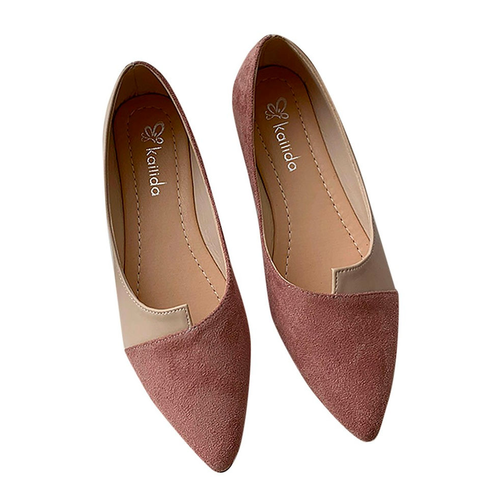 Miniatura: Women Shoes Fashion Splice Mule Flats Pointed Toe Ballerina Ballet Flat Shoe Zap