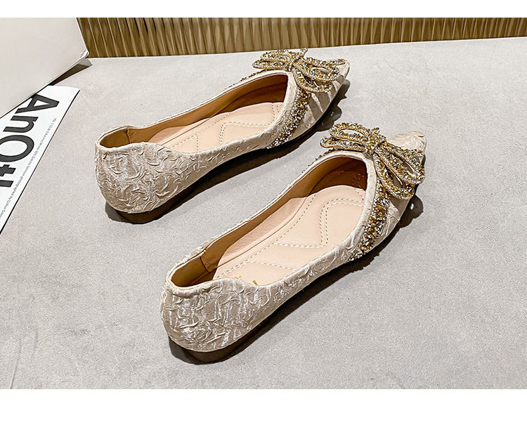 Miniatura: Women Flat Elegant Fashion Women Flat Fashion Ballet Shoes Ladies Bling Crystal 