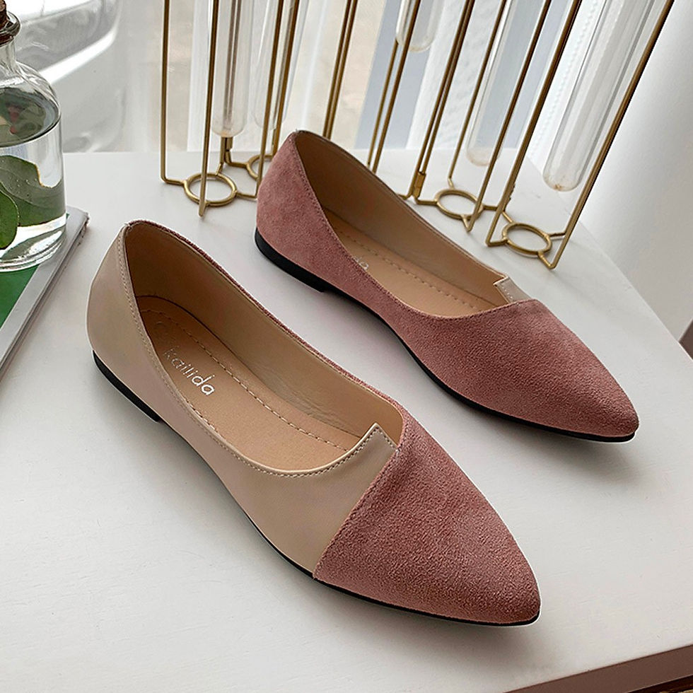 Miniatura: Women Shoes Fashion Splice Mule Flats Pointed Toe Ballerina Ballet Flat Shoe Zap