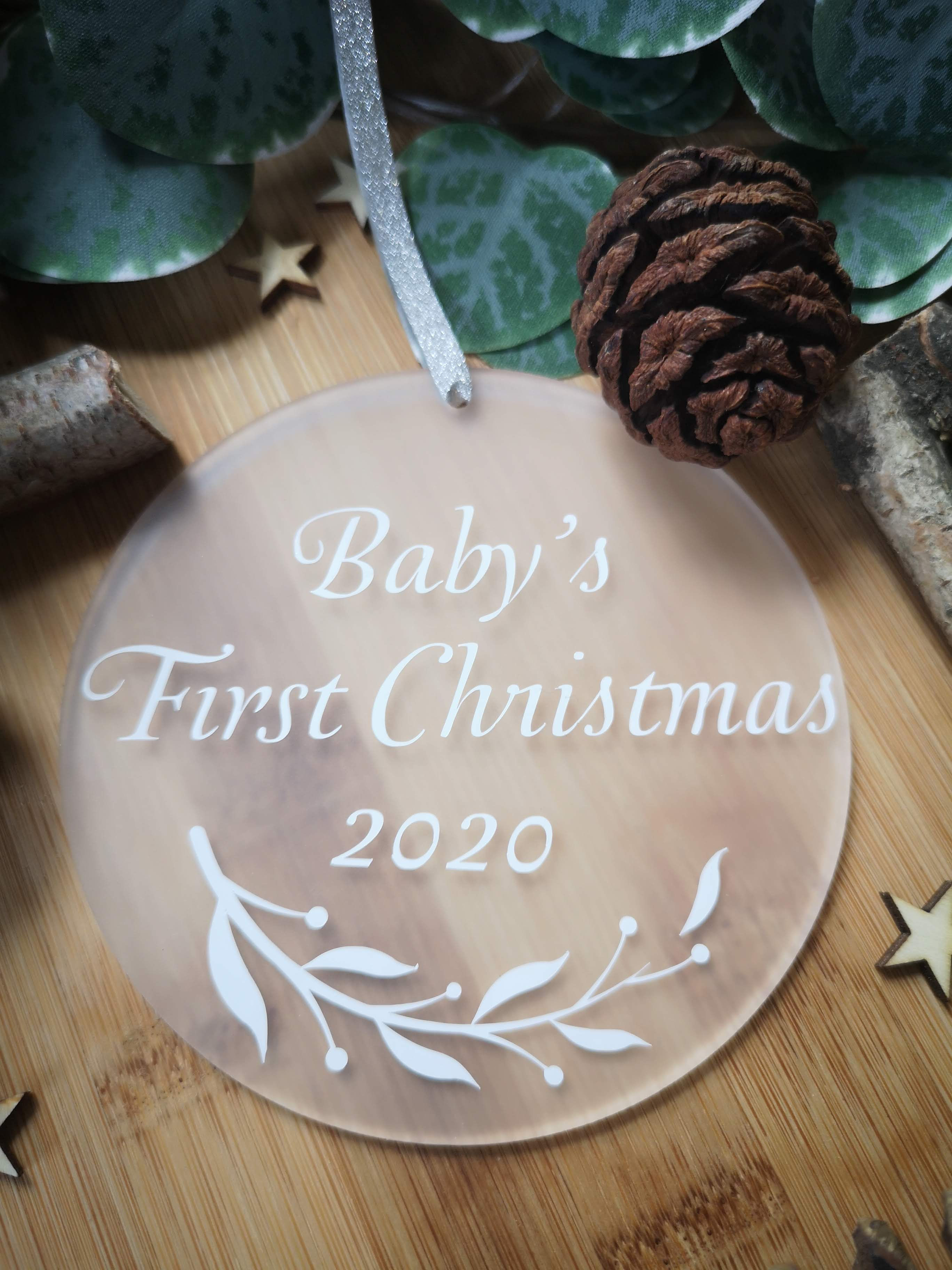 Frosted Acrylic Disc Decoration