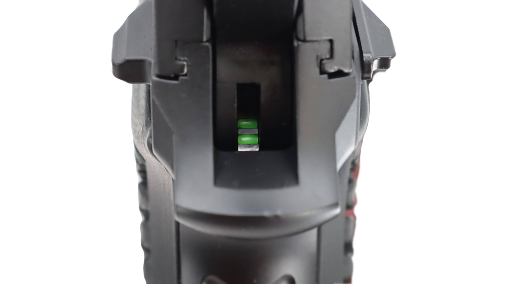 Green markings indicate when the Regulus is in Double Action Plus mode