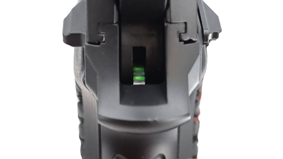Green markings indicate when the Regulus is in Double Action Plus mode