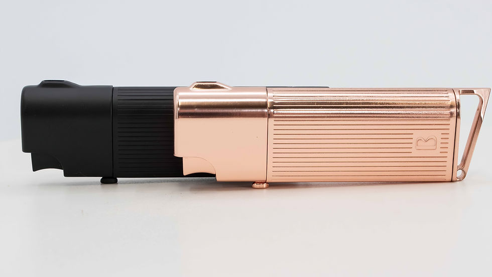 In rose gold or flat black the Bestie Defense units are sleek and unassuming.