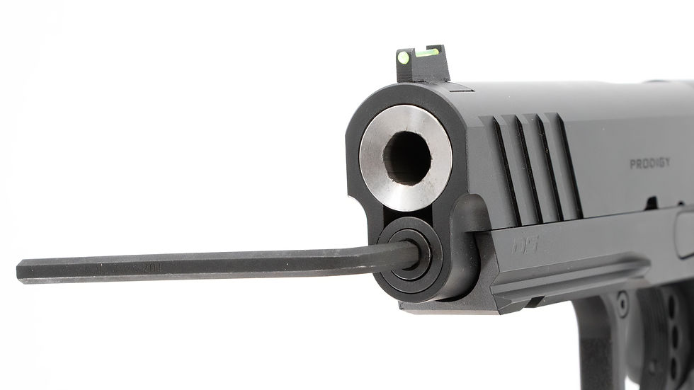 The wrench included with the Springfield Armory Prodigy is necessary for takedown.